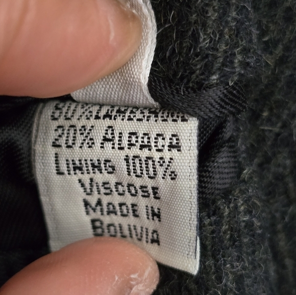 Peruvian Connection Overcoat Long Jacket Men 48 Alpaca Lambswool Heavy Old Money - Picture 9 of 15